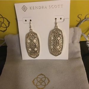 Kendra Scott earrings gold filigree Elle